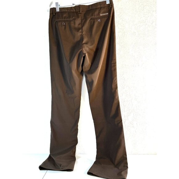 Pascal Jeans Womens Size 28 Brown Slant Pockets Button Zip Straight Leg - Picture 2 of 6